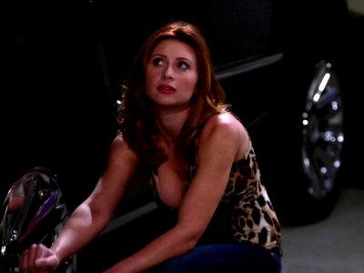 Aly Michalka Changing A Tire