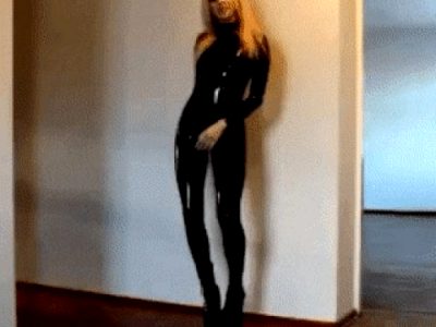 Dancing In A Shiny Catsuit