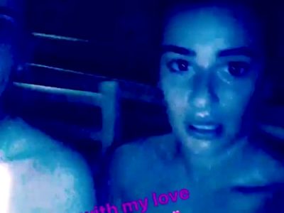 Emma Roberts & Lea Michele Sauna Together