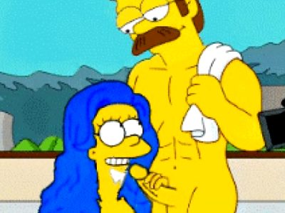 Marge blowing Ned