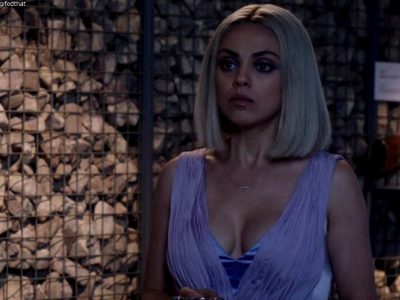 Mila Kunis Overpowered In LowCut Dress –