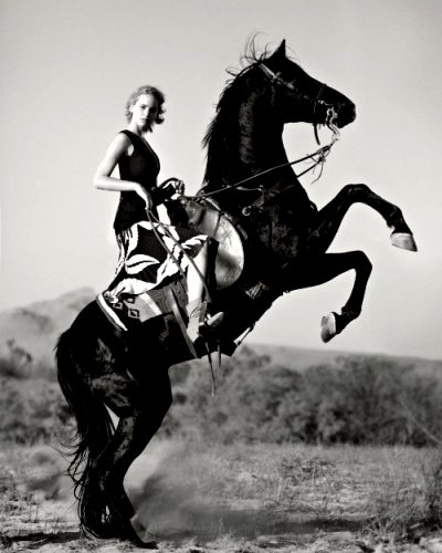Jennifer Lawrence On Horseback