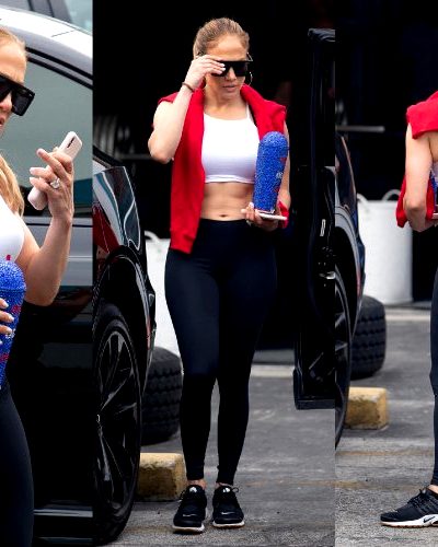 Jennifer Lopez Outside The Gym