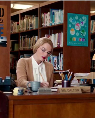 Margot Robbie As A Librarian